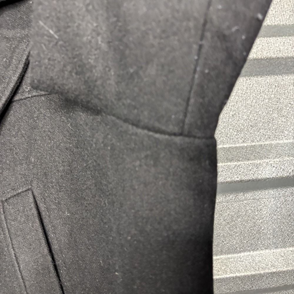 Guess Mens XXL Black Wool Blend Peacoat Jacket Outerwear XXL - Picture 4 of 16